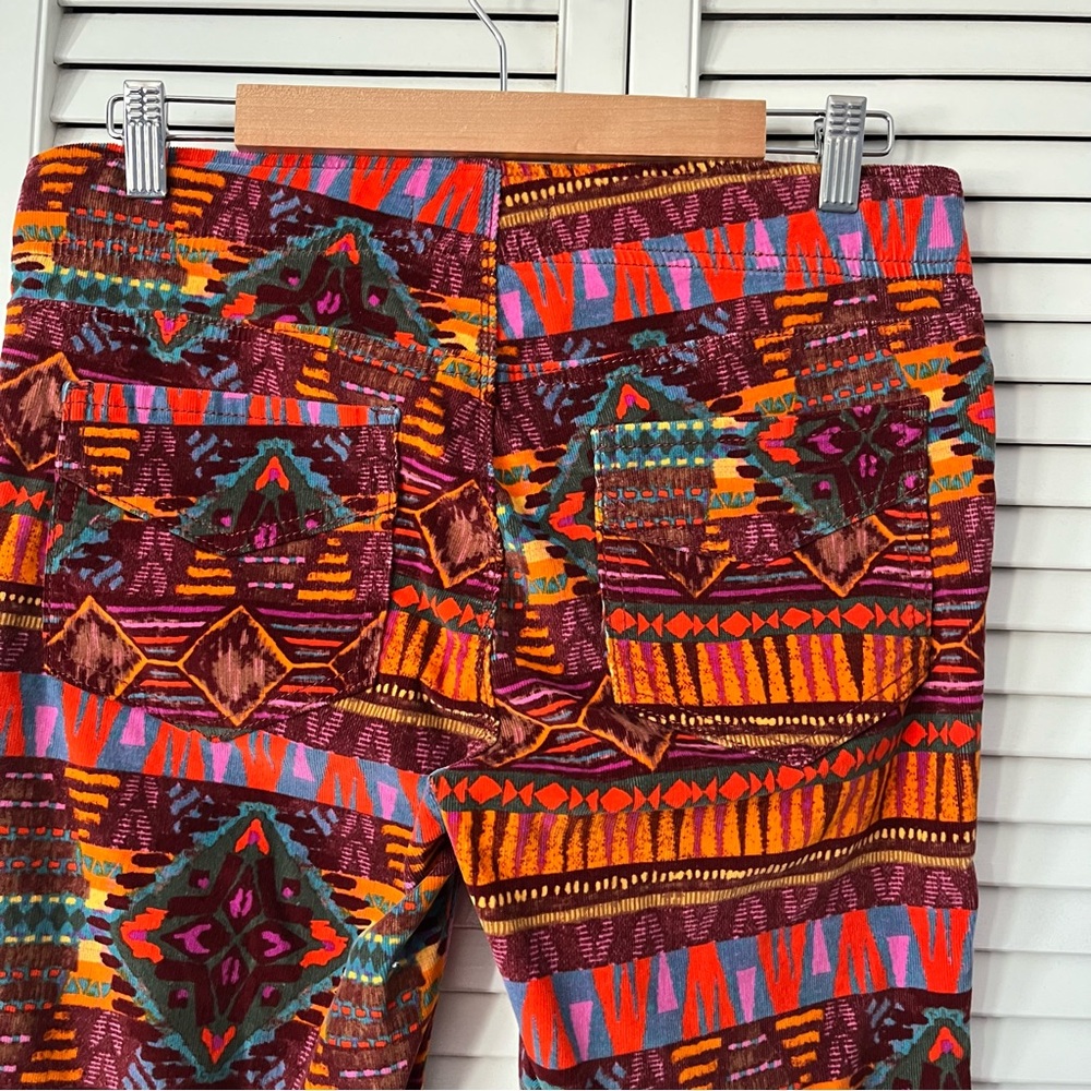 We The Free Orange Multi Aztec-Print Bootcut Pants - Picture 5 of 10